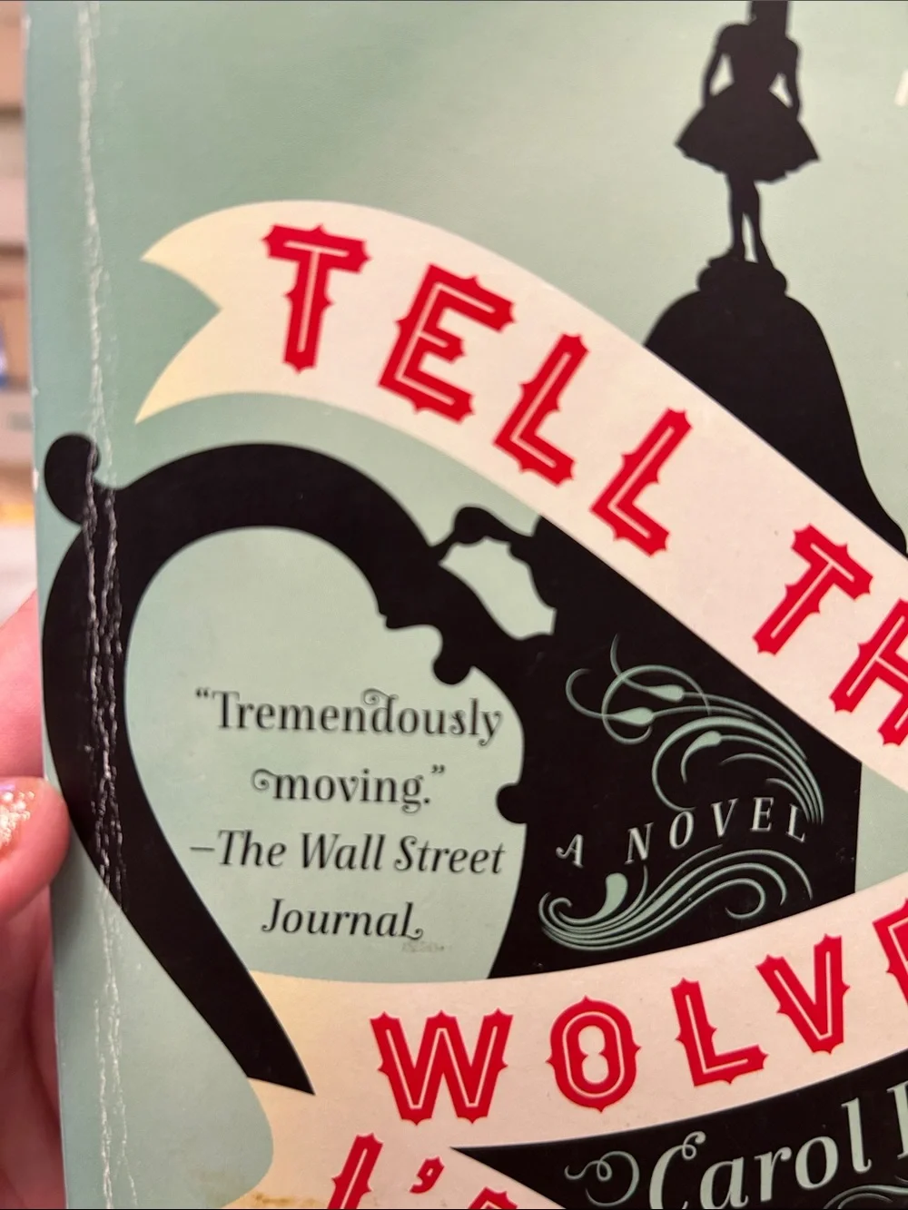 Classic Mint Green Paperback Novel - Tell the Wolves I'm Home